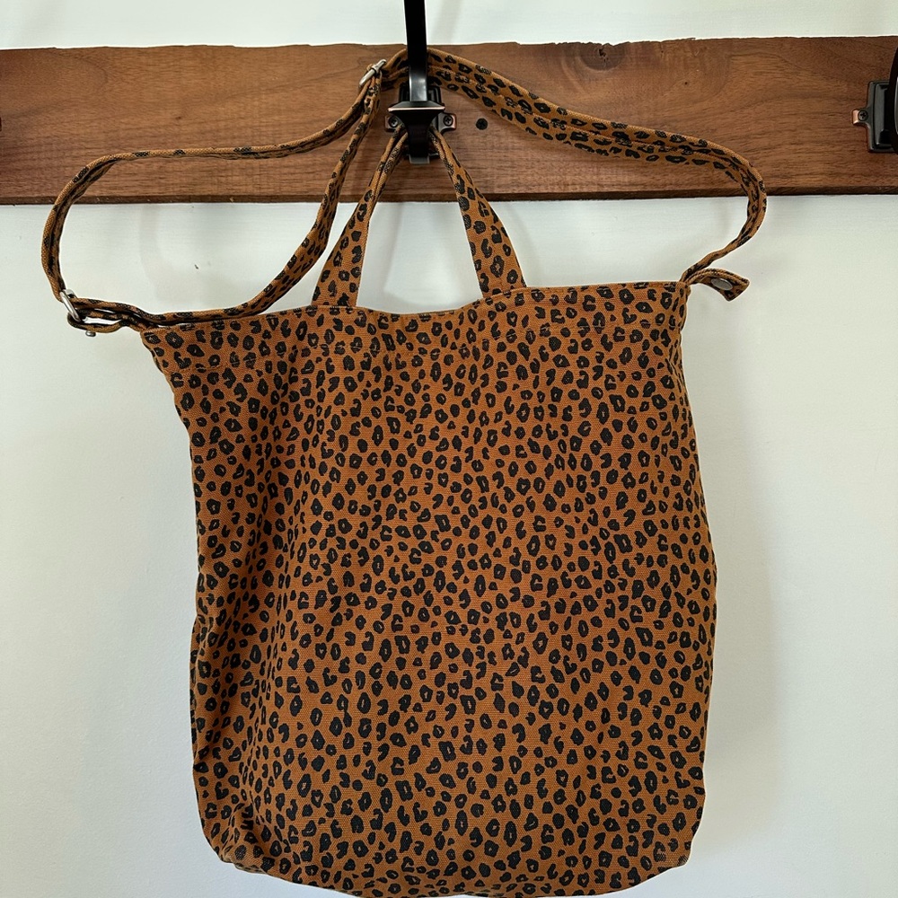 BAGGU Leopard Print Duck Bag